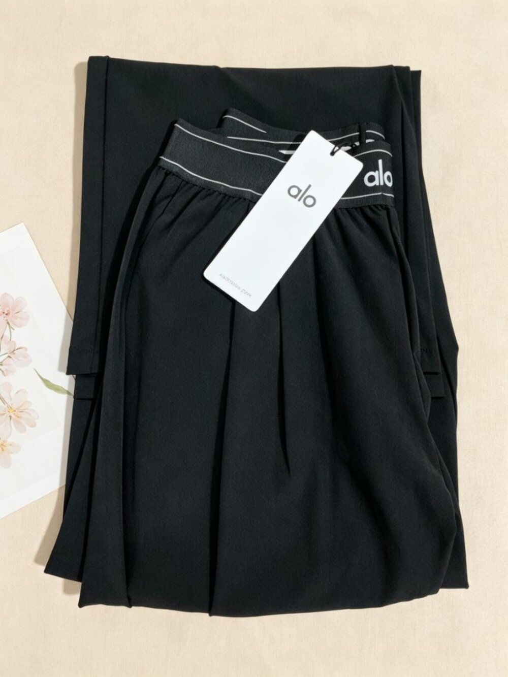 NWT👋ALO Yoga Suit Up Trouser Black Wide Leg🚀Regular 30" Inseam - Picture 9 of 12